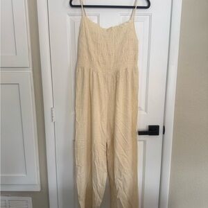 H&M Cream Jumpsuit